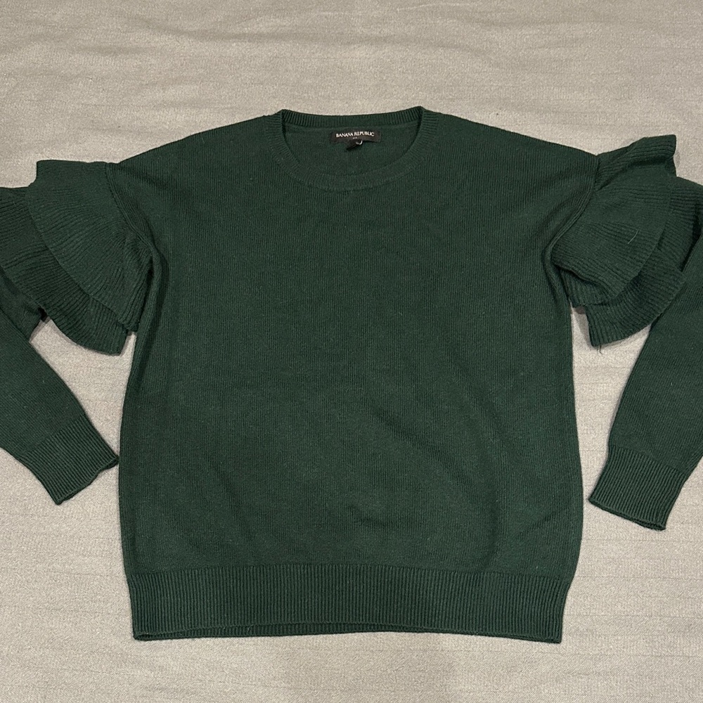 Banana Republic Ruffle Sweater XS